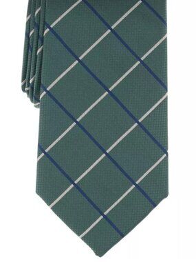 Club Room Mens Corson Classic Grid Tie Hunter OS